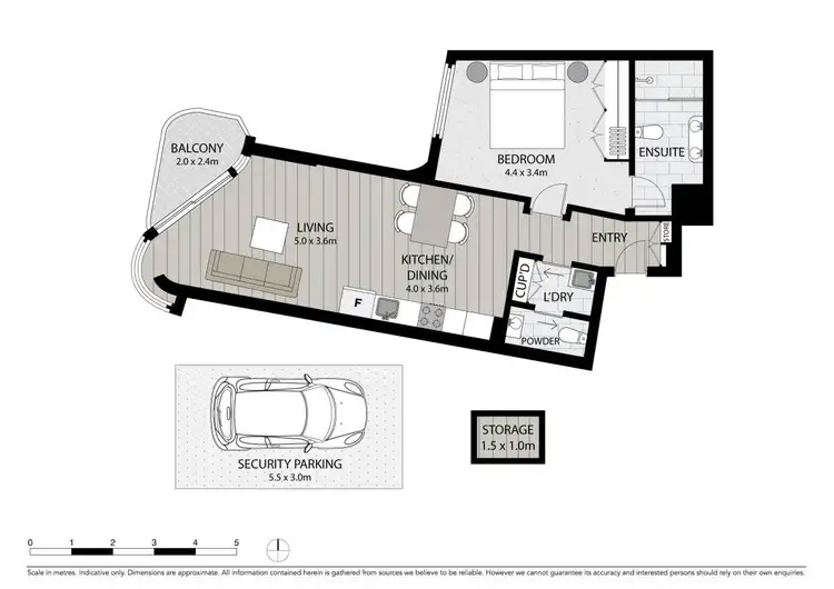Floorplan of Homely apartment listing, 610/71 Macquarie Street, Sydney NSW 2000