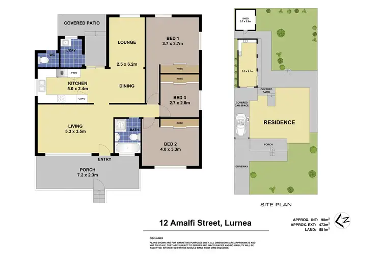 Floorplan of Homely house listing, 12 Amalfi Street, Lurnea NSW 2170