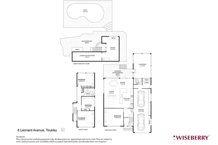 Floorplan of Homely house listing, 8 Leonard Avenue, Toukley NSW 2263