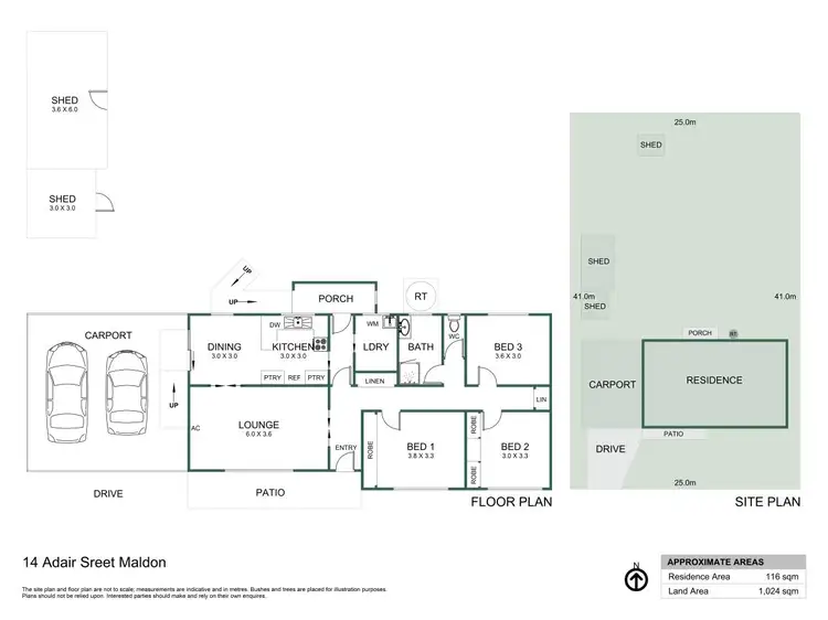 Floorplan of Homely house listing, 14 Adair Street, Maldon VIC 3463