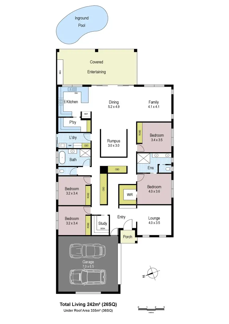 Floorplan of Homely house listing, 42 Collingwood Drive, Trafalgar VIC 3824