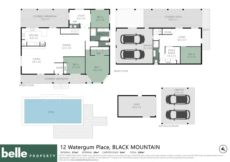 Floorplan of Homely house listing, 12 Watergum Place, Black Mountain QLD 4563