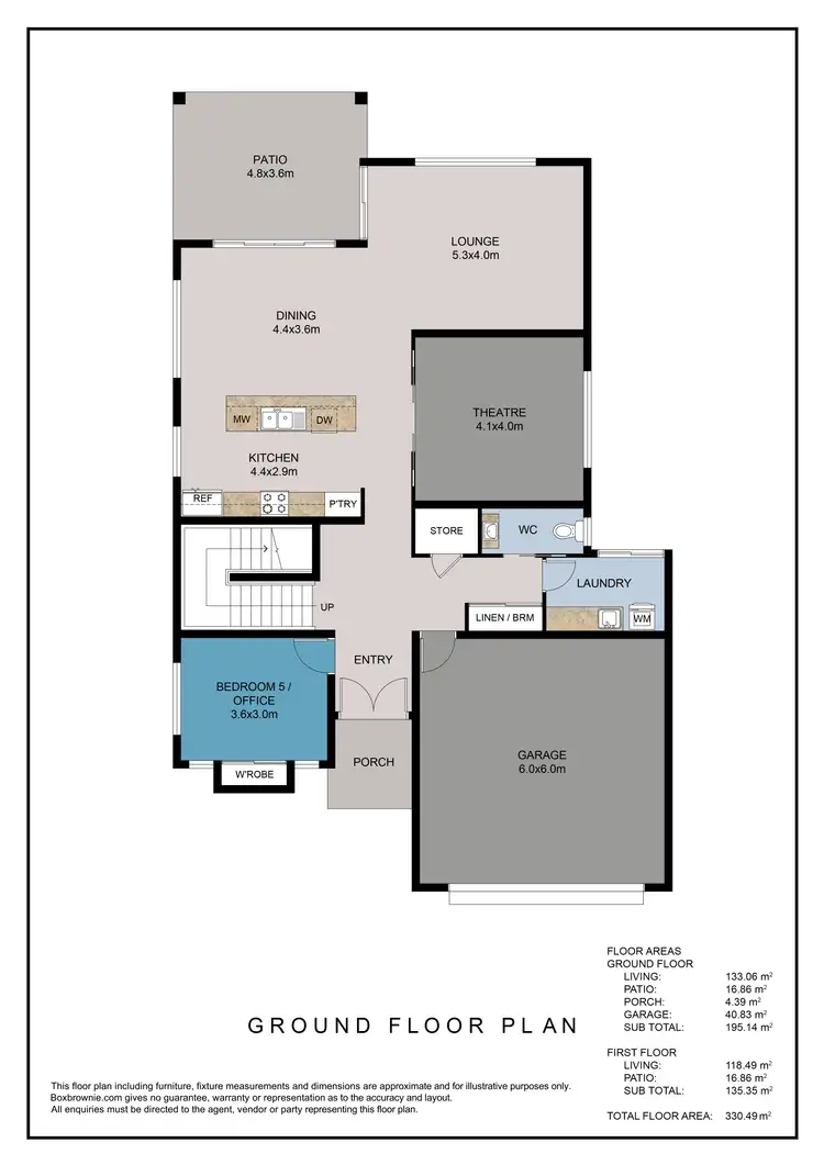 Floorplan of Homely house listing, 19 Foxville Circuit, Trinity Park QLD 4879
