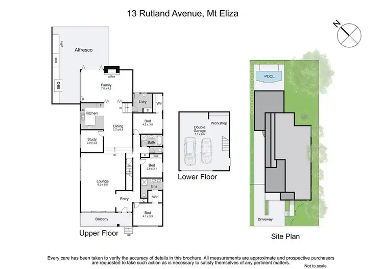 Floorplan of Homely house listing, 13 Rutland Avenue, Mount Eliza VIC 3930