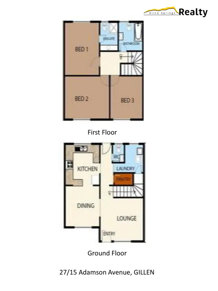 Floorplan of Homely unit listing, 27/15 Adamson Avenue, Gillen NT 870