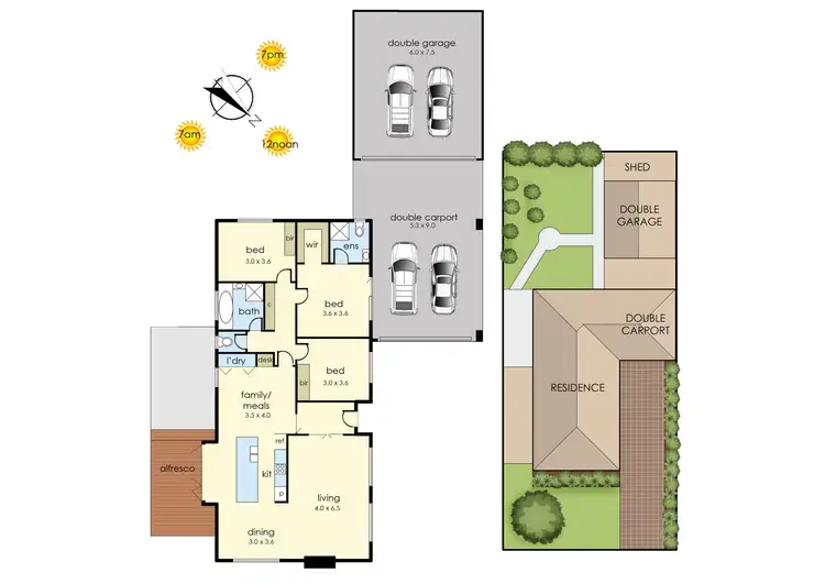 Floorplan of Homely house listing, 9 Sunbird Crescent, Carrum Downs VIC 3201