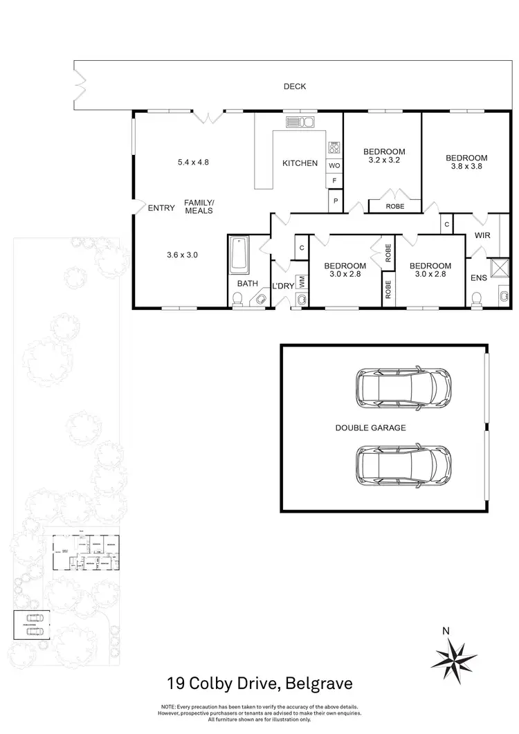 Floorplan of Homely house listing, 19 Colby Drive, Belgrave VIC 3160