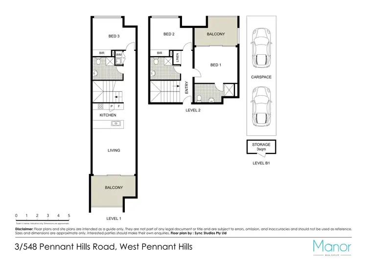 Floorplan of Homely apartment listing, 3/548 Pennant Hills Road, West Pennant Hills NSW 2125
