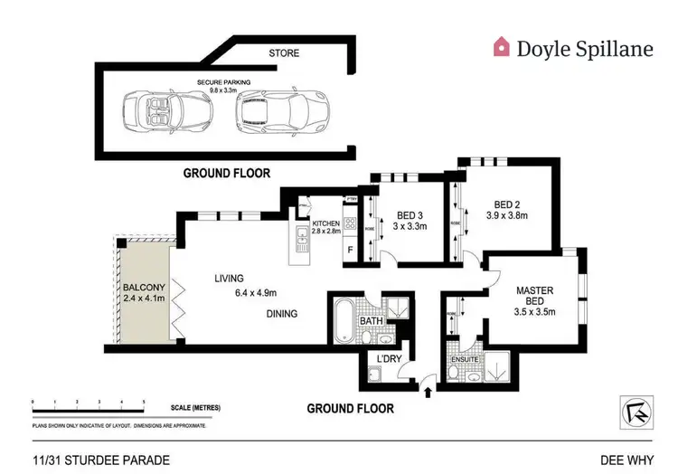 Floorplan of Homely apartment listing, 11/31-33 Sturdee Parade, Dee Why NSW 2099