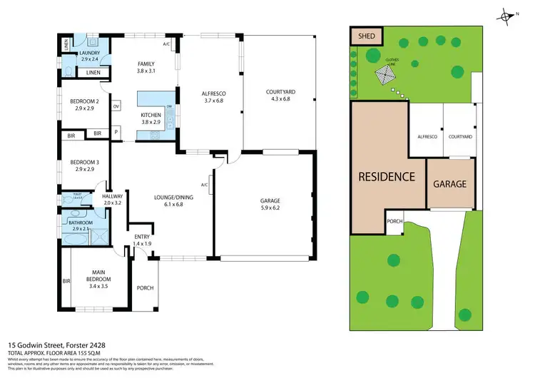 Floorplan of Homely house listing, 15 Godwin Street, Forster NSW 2428