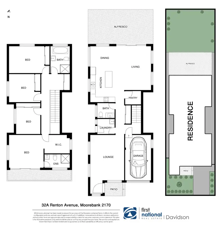Floorplan of Homely house listing, 32A Renton Avenue, Moorebank NSW 2170