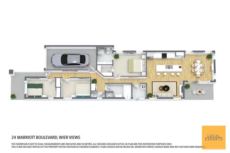 Floorplan of Homely house listing, 24 Marriott Boulevard, Weir Views VIC 3338