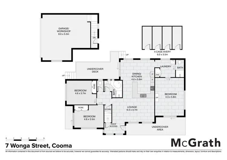 Floorplan of Homely house listing, 7 Wonga Street, Cooma NSW 2630