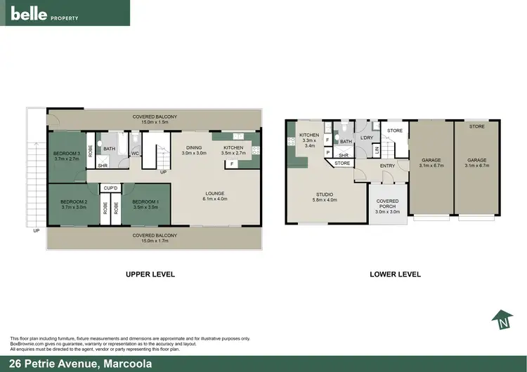 Floorplan of Homely house listing, 26 Petrie Avenue, Marcoola QLD 4564