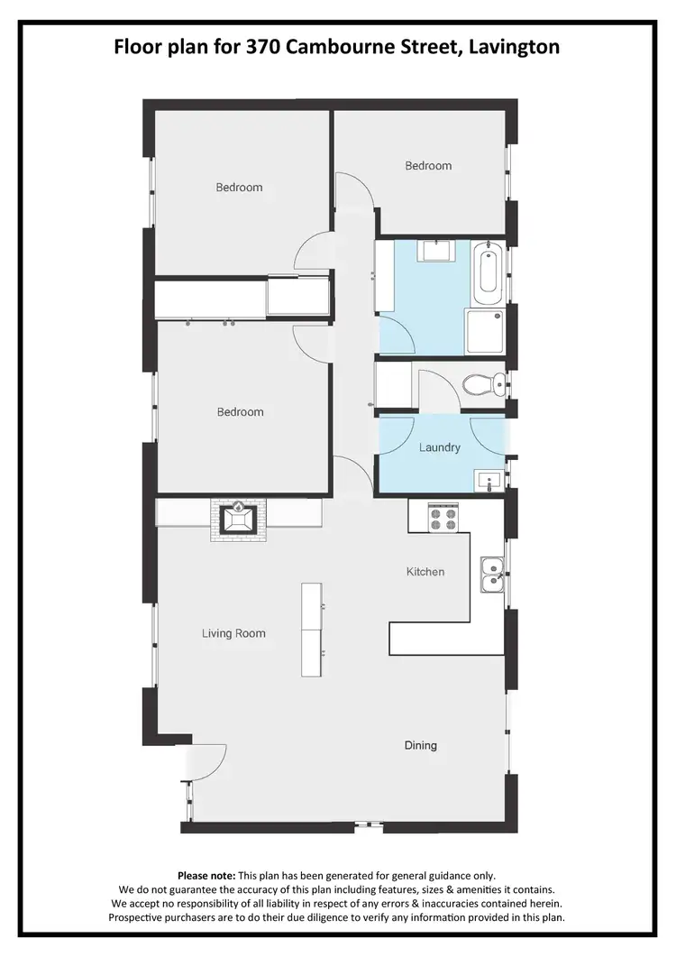 Floorplan of Homely house listing, 370 Cambourne Street, Lavington NSW 2641