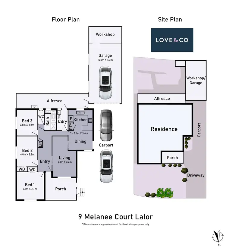 Floorplan of Homely house listing, 9 Melanee Court, Lalor VIC 3075