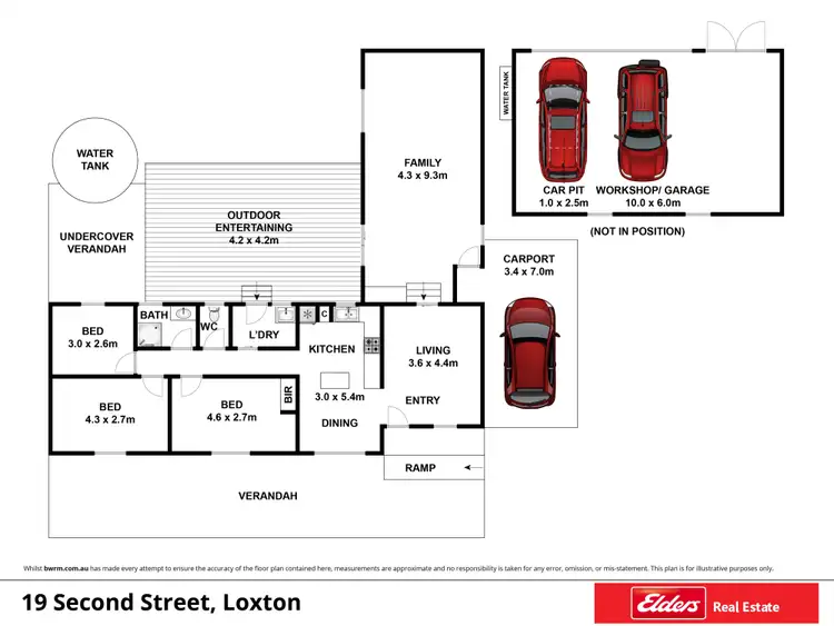 Floorplan of Homely house listing, 19 SECOND Street, Loxton SA 5333