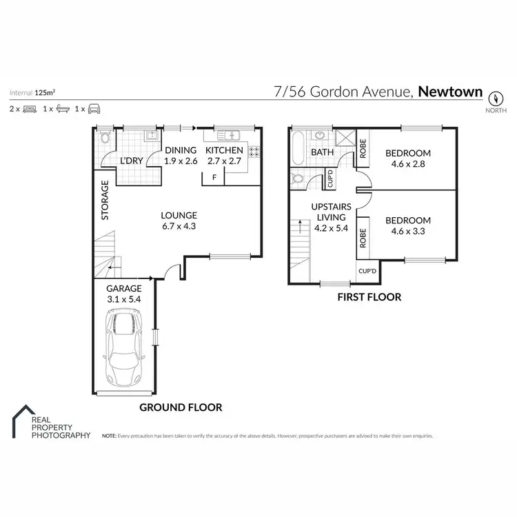 Floorplan of Homely unit listing, 7/56 Gordon Avenue, Newtown QLD 4350