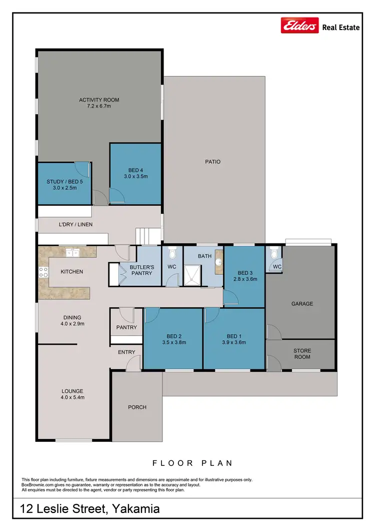 Floorplan of Homely house listing, 12 Leslie Street, Yakamia WA 6330