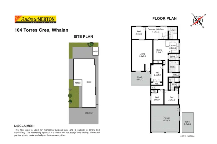 Floorplan of Homely house listing, 104 Torres Crescent, Whalan NSW 2770