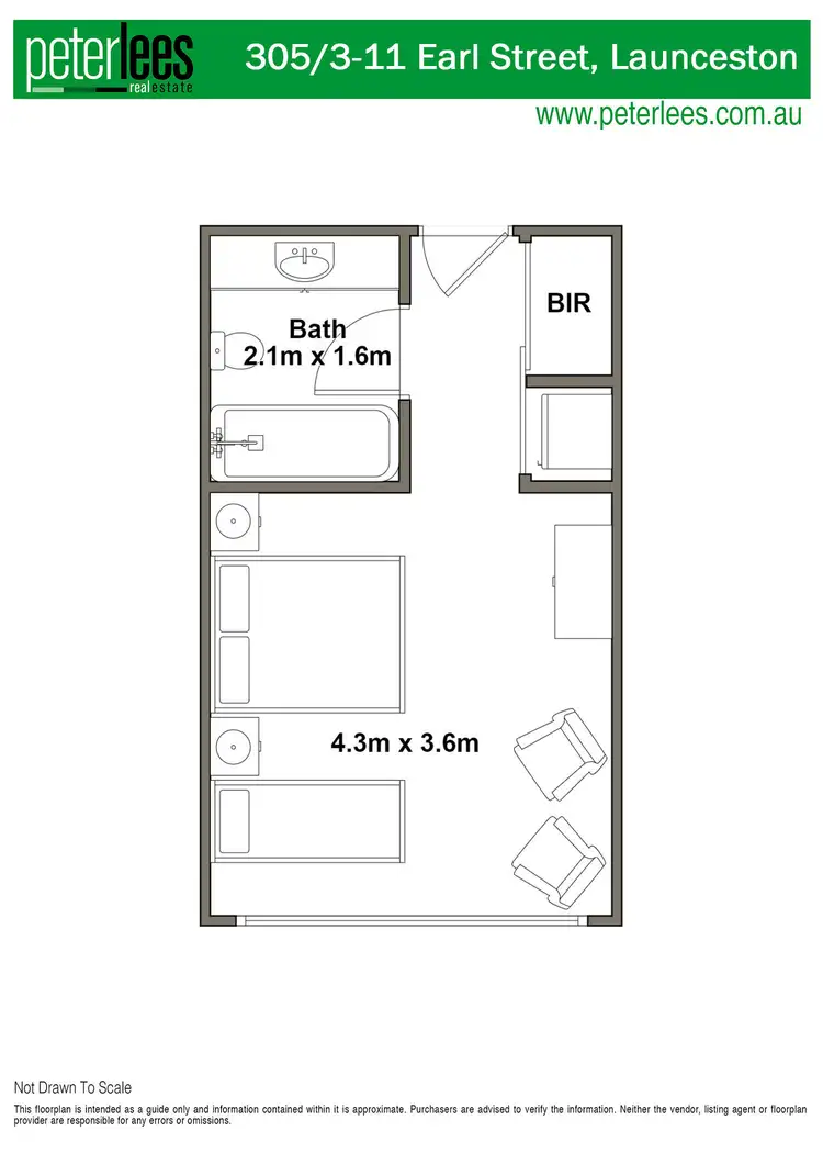 Floorplan of Homely unit listing, 305/3-11 Earl Street, Launceston TAS 7250
