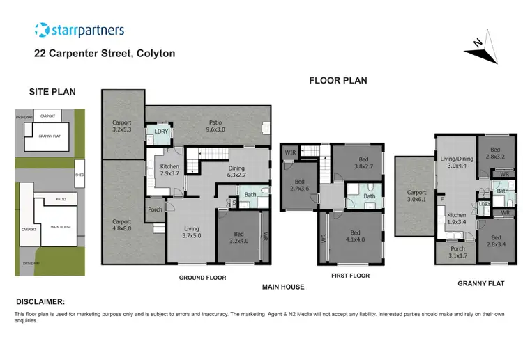 Floorplan of Homely house listing, 22 & 22a Carpenter Street, Colyton NSW 2760