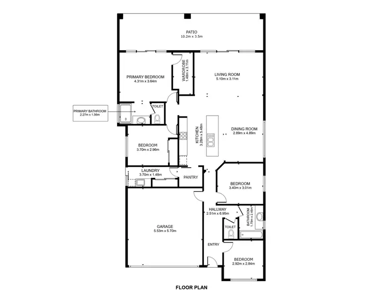 Floorplan of Homely house listing, 95 Woodlock Drive, Edmonton QLD 4869