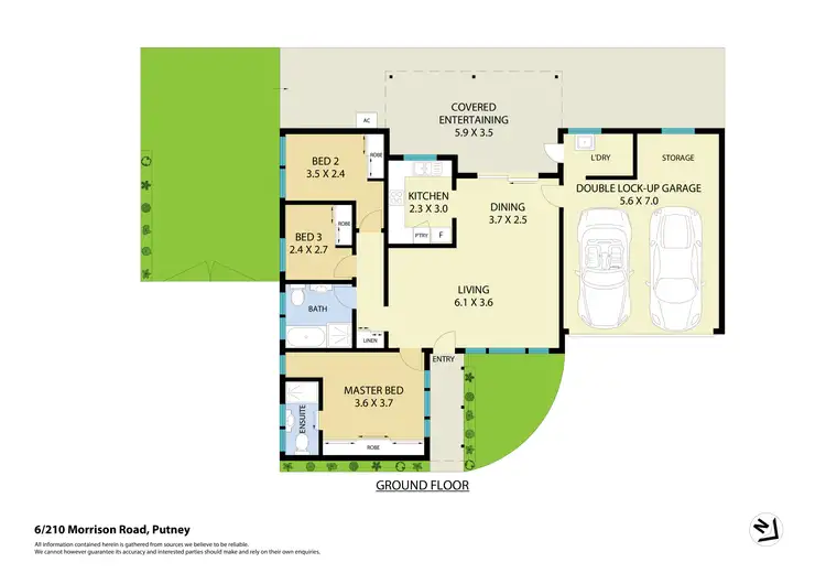 Floorplan of Homely villa listing, 6/210 Morrison Road, Putney NSW 2112