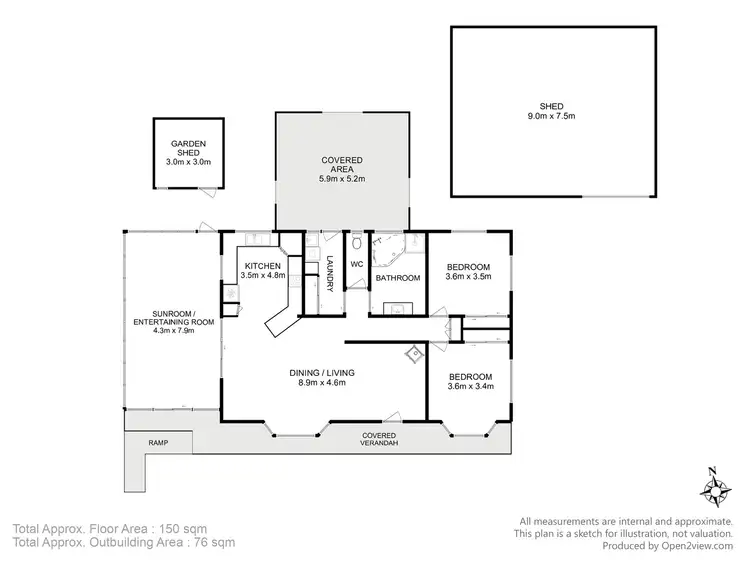 Floorplan of Homely house listing, 47 Roberts Street, Triabunna TAS 7190
