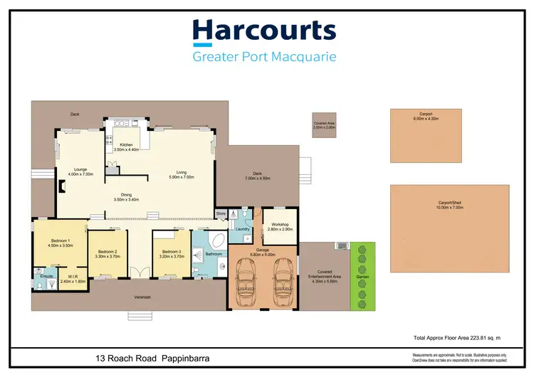 Floorplan of Homely rural property listing, 13 Roach Road, Lower Pappinbarra NSW 2446