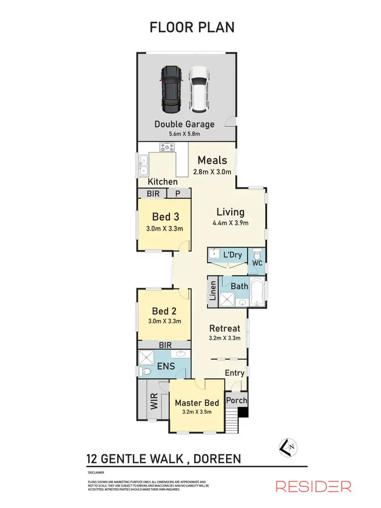 Floorplan of Homely house listing, 12 Gentle Walk, Doreen VIC 3754