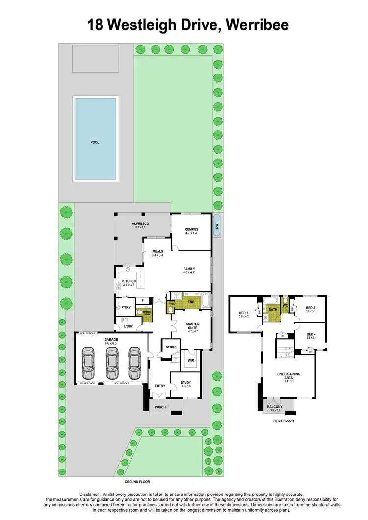 Floorplan of Homely house listing, 18 Westleigh Drive, Werribee VIC 3030