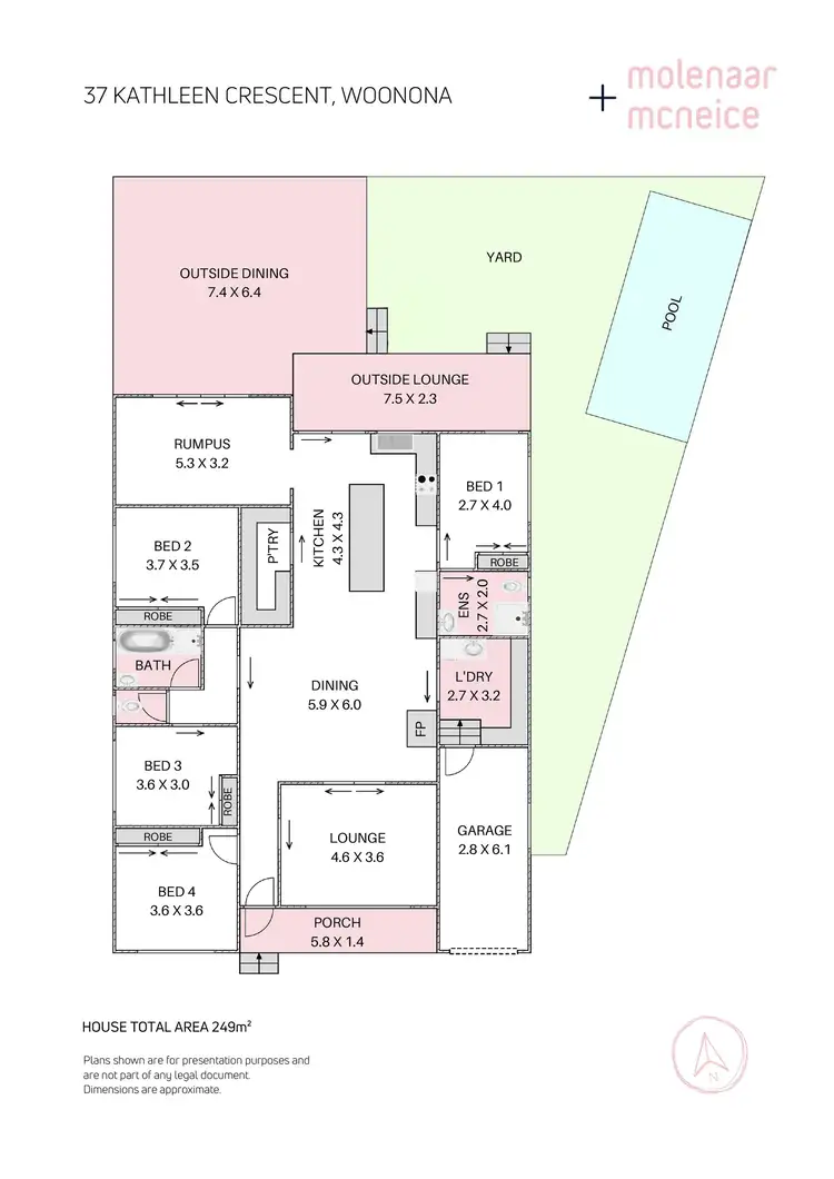 Floorplan of Homely house listing, 37 Kathleen Crescent, Woonona NSW 2517