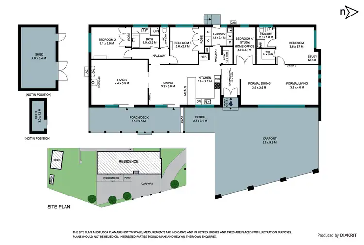 Floorplan of Homely house listing, 1 Garrett Court, Mill Park VIC 3082