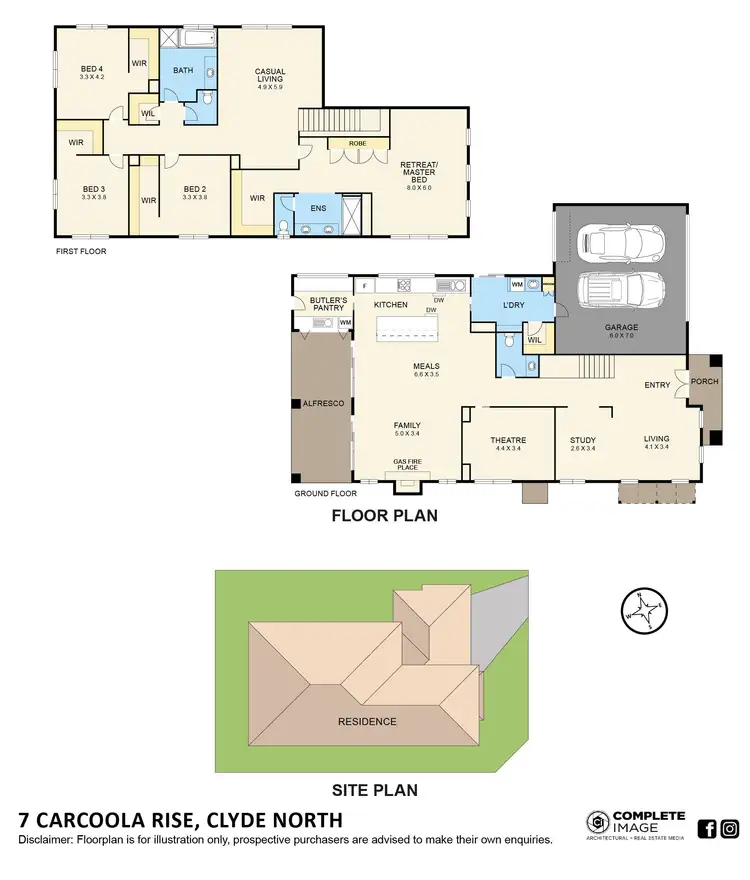 Floorplan of Homely house listing, 7 Carcoola Rise, Clyde North VIC 3978