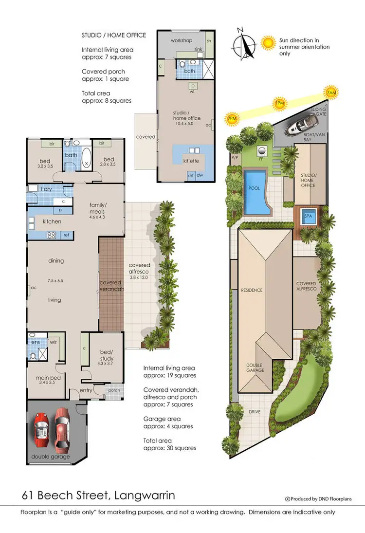 Floorplan of Homely house listing, 61 Beech Street, Langwarrin VIC 3910