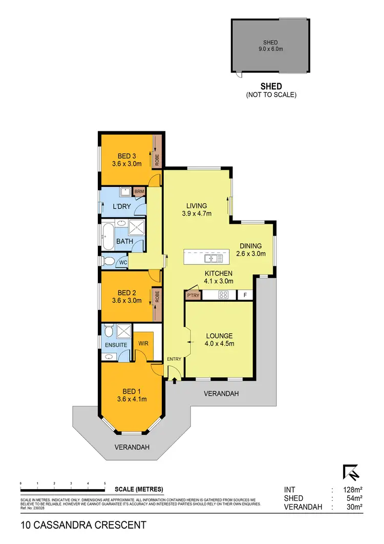 Floorplan of Homely house listing, 10 Cassandra Crescent, Epsom VIC 3551