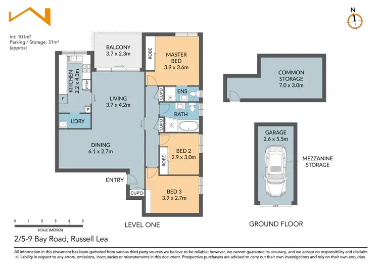 Floorplan of Homely apartment listing, 2/5-9 Bay Road, Russell Lea NSW 2046