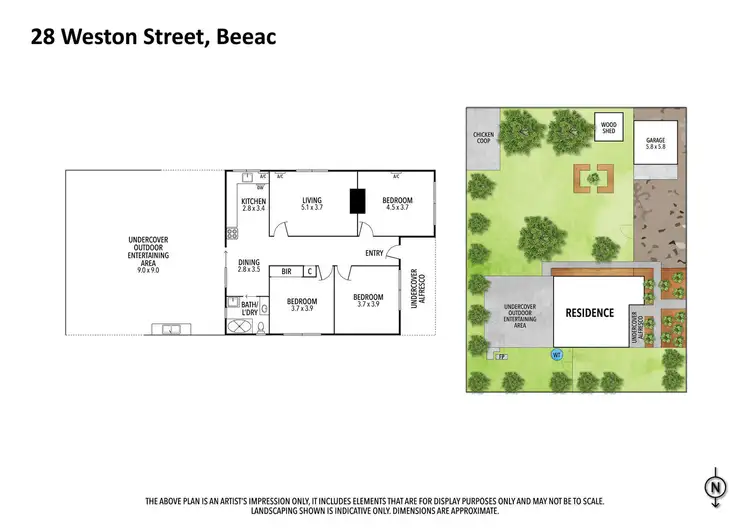 Floorplan of Homely house listing, 28 Weston Street, Beeac VIC 3251