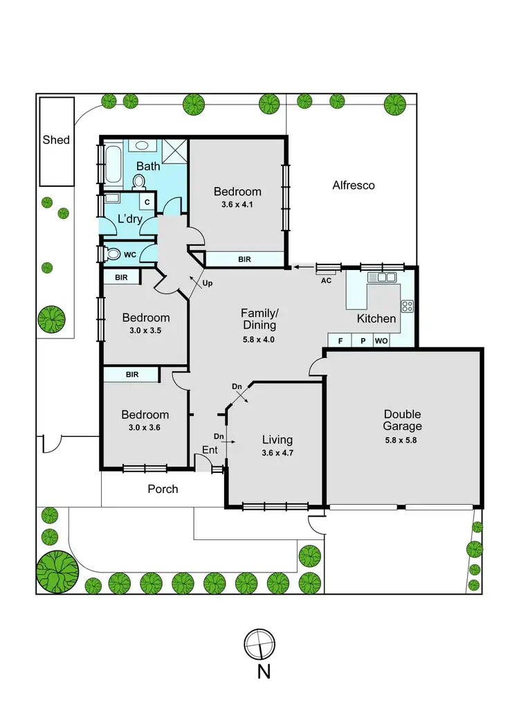 Floorplan of Homely unit listing, 6 Liddell Court, Mount Waverley VIC 3149