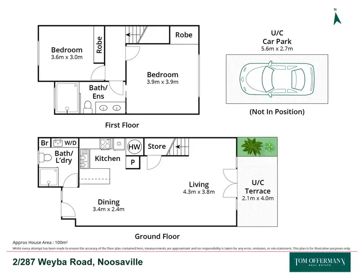 Floorplan of Homely unit listing, 2/287 Weyba Road, Noosaville QLD 4566