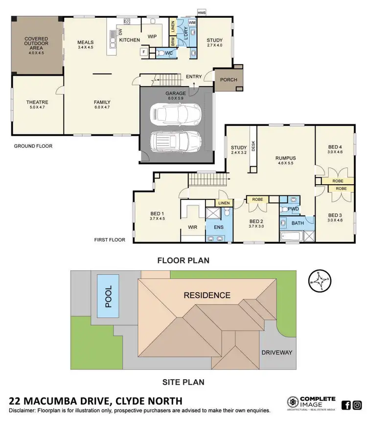Floorplan of Homely house listing, 22 Macumba Drive, Clyde North VIC 3978