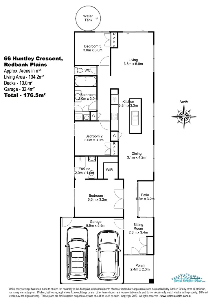 Floorplan of Homely house listing, 66 Huntley Crescent, Redbank Plains QLD 4301