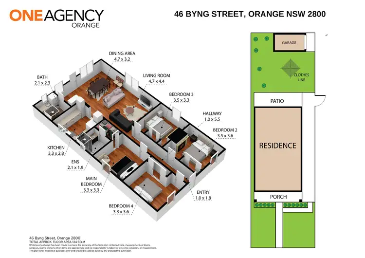 Floorplan of Homely house listing, 46 Byng Street, Orange NSW 2800