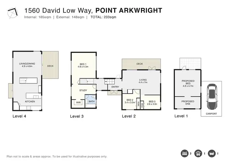 Floorplan of Homely house listing, 1560 David Low Way, Point Arkwright QLD 4573