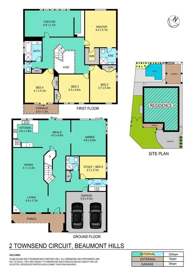 Floorplan of Homely house listing, 2 Townsend Circuit, Beaumont Hills NSW 2155