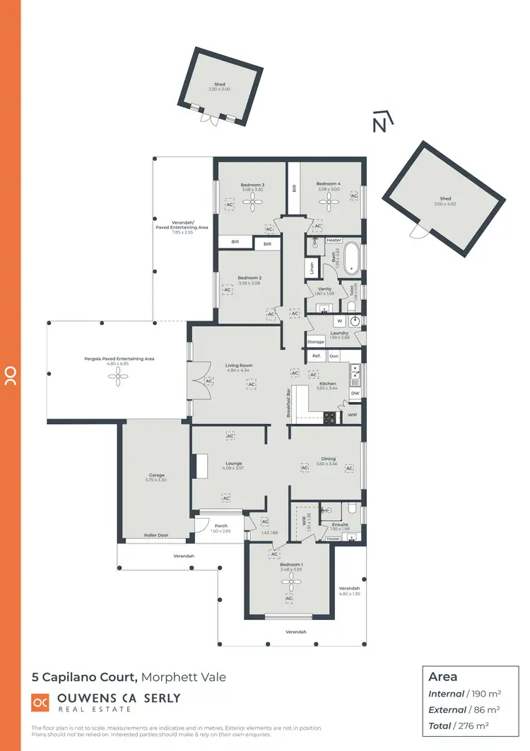 Floorplan of Homely house listing, 5 Capilano Court, Morphett Vale SA 5162