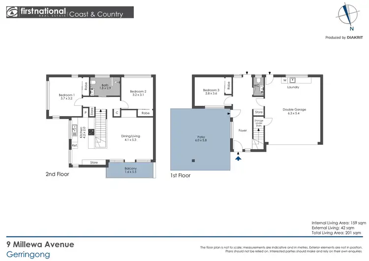 Floorplan of Homely townhouse listing, 9 Millewa Avenue, Gerringong NSW 2534