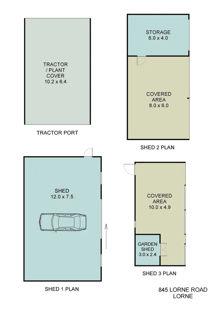 Floorplan of Homely rural property listing, 845 Lorne Road, Lorne NSW 2439