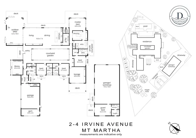 Floorplan of Homely house listing, 2-4 Irvine Avenue, Mount Martha VIC 3934